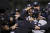 메이저리그 통산 24번째 ‘퍼펙트 게임’을 펼친 뉴욕 양키스 투수 도밍고 헤르만(가운데)이 동료들의 축하를 받고 있다. [AP=연합뉴스]