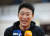 소노인터내셔널의 10구단 창단 도전 소식을 접한 뒤 진행한 미디어 인터뷰에서 활짝 웃는 고양 데이원 주장 김강선. 