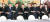 2015년 2월 25일 국회 사랑재에서 열린 당정청 정책조정협의회에서 최경환(왼쪽 두번재) 경제부총리와 황우여(오른쪽 네번째) 사회부총리, 안종범(맨 오른쪽) 경제수석비서관 등 박근혜 정부 당시 핵심 인사들이 손을 잡고 있다. 김경빈 기자
