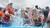  여름 휴가철을 맞아 전국 곳곳에서 지역축제가 벌어진다. '정남진 장흥 물축제'에서 물놀이를 즐기는 외국인 참가자들 모습. 사진 장흥군