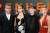 미국 배우 맷 데이먼(맨 왼쪽) 등 크리스토퍼 놀런의 영화 '오펜하이머' 출연 배우들이 지난 13일(현지시간) 영국 런던에서 열린 프리미어 시사회에 참석해 있다. AFP=연합뉴스