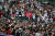 야구팬들이 15일 부산 사직구장에서 열린 KBO 올스타전을 즐기고 있다. 뉴스1