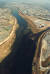 1996년 10월 27일 대구염색공단에서 흘러나온 공장폐수로 인해 시꺼멓게 변해버린 강물이 금호강으로 유입돼 영남지방의 젖줄인 낙동강쪽으로 흘러가고 있다. 중앙포토