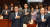 더불어민주당 박광온 원내대표와 의원들이 18일 오후 서울 여의도 국회에서 열린 의원총회에서 국기에 대한 경례를 하고 있다. 연합뉴스
