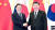  지난 2019년 12월 문재인 대통령(왼쪽)이 중국 베이징 인민대회당에서 시진핑 중국 국가주석과 정상회담을 하기 전 기념촬영하고 있다. 청와대사진기자단