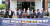 경남 함양군의원들이 지난 19일 군의회 앞에서 기자회견을 열고 지리산 케이블카 함양 유치를 촉구하고 있다. 사진 함양군의회