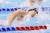 김우민이 23일 일본 후쿠오카에서 열린 2023 세계수영선수권 남자 자유형 400m 결선에서 역영하고 있다. 연합뉴스