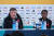 2023 국제축구연맹(FIFA) 호주·뉴질랜드 여자 월드컵에서 한국과 조별리그 1차전을 치르는 콜롬비아의 넬슨 아바디아 감독(왼쪽)과 공격수 린다 카이세도. 연합뉴스