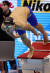 김우민이 25일 일본 후쿠오카 마린 메세 후쿠오카홀에서 열린 2023 세계수영선수권 남자 자유형 800ｍ 예선에서 입수하고 있다. 연합뉴스