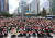 지난 22일 오후 서울 종로구 보신각 앞에서 전국교사모임 주최로 열린 서초 서이초 교사 추모식 및 교사생존권을 위한 집회. 뉴스1