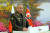 세르게이 쇼이구 러시아 국방장관이 26일 북한 국방성이 주최한 환영연회에서 연설하는 모습. 노동신문, 뉴스1 