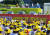 지난 25일 부산역 광장에서 부산대병원 노조 조합원인 간호사들이 '불법 의료 증언대회'에서 발언하고 있다. 이들은 부산대병원에서 불법의료 행위가 만연하다고 주장했다. [연합뉴스]