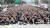 지난 29일 서울 종로구 정부서울청사 인근 도로에서 열린 서이초 교사 추모식 및 교사생존권을 위한 집회에서 참가자들이 교사 처우 개선 등을 촉구하고 있다. 뉴스1