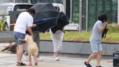 ‘카눈’ 남해안 상륙, 밤엔 수도권 할퀸다