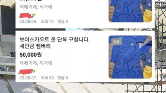 "뉴진스 팬인데, 잼버리 단복 5만원 드려요"…위장입장 논란