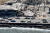 11일(현지시간) 리하이나의 해변가 건물이 잿더미로 변해 내려앉아 있다. 로이터=연합뉴스