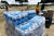 12일(현지시간) 미국 하와이주 호놀룰루의 미 해군 기지 내에 라하이나 주민들에게 보낼 음식, 물, 기타 생필품이 쌓여 있다. EPA=연합뉴스