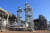 호주 에너지 기업 산토스가 운영하는 다윈 LNG 터미널 내 이산화탄소 분리 공정을 위한 탄소 포집(Carbon Capture) 설비가 설치되어 있다. 사진은 흡수탑 모습. 사진 SK E&S 