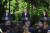 윤석열 대통령과 조 바이든 미국 대통령, 기시다 후미오 일본 총리가 18일(현지시간) 미국 워싱턴 DC 인근 대통령 별장인 캠프 데이비드에서 공동 기자회견을 하고 있다. 뉴스1