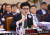 한동훈 법무부 장관이 21일 국회 법사위 전체회의에서 답변하고 있다. 김현동 기자