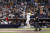  김하성이 22일(한국시간) 마이애미전 2회 1사 만루에서 MLB 데뷔 후 첫 그랜드슬램을 터트린 뒤 환호하며 홈을 밟고 있다. AP=연합뉴스