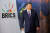 23일 남아프리카공화국 샌톤 컨벤션센터에서 열린 15차 브릭스 정상회담에 시진핑 주석이 입장하고 있다. AFP=연합뉴스