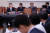 김영호 당시 통일부 장관 후보자가 지난달 21일 오후 서울 여의도 국회에서 열린 인사청문회에서 의원 질의에 답하고 있다. 뉴스1