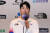 댄스 스포츠 브레이킹 대표 김헌우가 24일 열린 항저우 아시안게임 D-30 미디어데이에서 취재진의 질문에 답하고 있다. 진천=장진영 기자