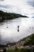지난 7월 스코틀랜드 네스호에서 한 관광객이 물놀이를 하고 있다. AFP=연합뉴스