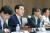 이창양 산업통상자원부 장관(위원장)이 서울 중구 대한상공회의소 EC룸에서 열린 제29차 에너지위원회에서 인사말을 하고 있다. 뉴스1