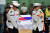 지난 7월 22일 경북 포항 해병대 1사단 체육관인 '김대식관'에서 열린 고 채수근 상병 영결식에서 영현이 입장하고 있다. 연합뉴스