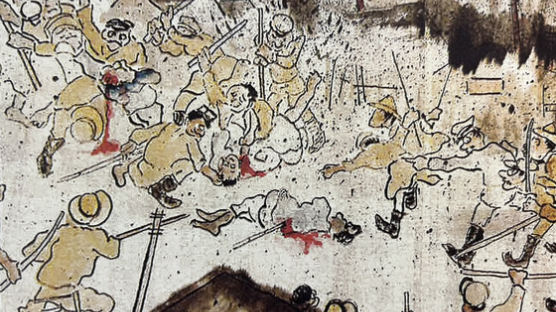 32m 그림 속 피 흘리는 청년…“일본, 반성해야”