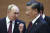 블라디미르 푸틴 러시아 대통령과 시진핑 중국 국가주석. 사진은 두 사람이 지난해 9월 우즈베키스탄에서 만나는 모습. AP=연합뉴스
