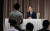 지난 2022년 7월 11일 다나카 도미히로 세계평화통일가정연합(옛 통일교) 일본교회 회장이 도쿄에서 기자회견을 하는 모습. 교도=연합뉴스
