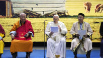 [사진] 몽골 처음 간 교황