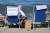 레호보스 해변에 있는 조 바이든 미국 대통령. AFP=연합뉴스