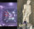 한 독일 관광객이 이탈리아 피렌체 시뇨리아 광장에 있는 넵튠 분수대에 올라가면서 촬영된 폐쇄회로(CC)TV 영상 캡처와 이 관광객이 찍은 인증샷. 사진 '엑스' 캡처