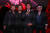 롤링스톤스는 새 정규 앨범 발표회의 사회자로 미국의 유명한 토크쇼 진행자 지미 팰런(왼쪽 세 번째)을 섭외했다. AFP=연합뉴스