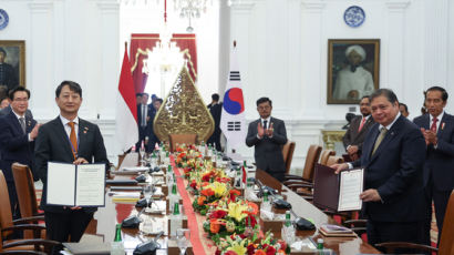 한-인니, 전기차·신산업 양해각서 2건 체결…"미래산업 육성"