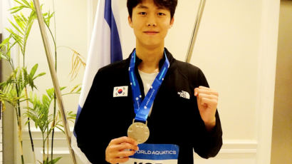 5개월 새 29초 단축…김준우, 주니어 세계선수권 자유형 1500ｍ 은메달