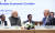 9일 인도 뉴델리 ITPO 컨벤션 센터에서 열린 주요 20개국(G20) 정상회의 중 ‘인도-중동-유럽 경제 회랑’ 출범을 발표하는 자리에서 조 바이든 미국 대통령(오른쪽)과 나렌드라 모디 인도 총리가 나란히 앉아 대화를 나누고 있다. EPA=연합뉴스