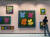 앤디 워홀의 '꽃'을 오마주한 사이먼 후지와라의 작품들. 이은주 문화선임기자 