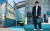 오는 9월 17일까지 운영하는 성수동의 몽블랑 팝업 스토어(왼쪽). 오른쪽 사진은 팝업 스토어를 찾은 몽블랑 홍보대사 배우 이진욱. [사진 몽블랑]