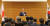 일한의원연맹 회장인 스가 요시히데 전 일본 총리가 15일 일본 도쿄 중의원 제1의원회관에서 열린 한일·일한 의련 합동총회 개회식에서 인사말을 하고 있다. 연합뉴스,