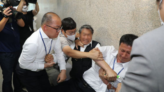 "나라 망해" 국회 이재명 단식장서 70대 자해…혈서 쓰려 했다
