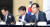 정정훈 기획재정부 세제실장(오른쪽 첫째)이 18일 정부세종청사에서 세수 재추계 결과를 발표하고 있다. 연합뉴스