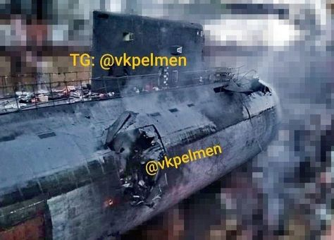 옆구리 구멍이 '뻥'…우크라 공습에 참혹하게 당한 러 잠수함 