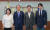 지난 7월 10일 한덕수 총리를 만나 신분당선 서북부 연장 건의를 했던 야당 의원들. 왼쪽부터 심상정 정의당 의원, 한덕수 총리, 강병원 민주당 의원, 한준호 민주당 의원. 강병원 의원실