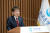 유상대 한국은행 부총재가 지난달 21일 서울 중구 한국은행에서 열린 임명장 수여식에서 임명 소감을 밝히고 있다. 뉴스1