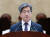 김명수 대법원장이 22일 오전 서울 서초구 대법원에서 열린 퇴임식에서 퇴임사를 하고 있다. 뉴스1
